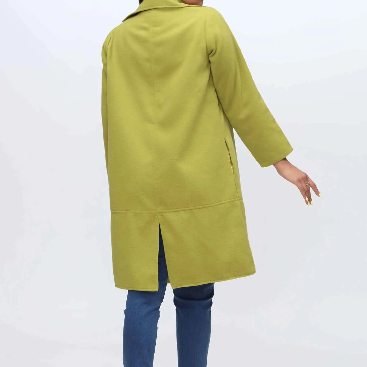 Green Woolen Coat PW3005