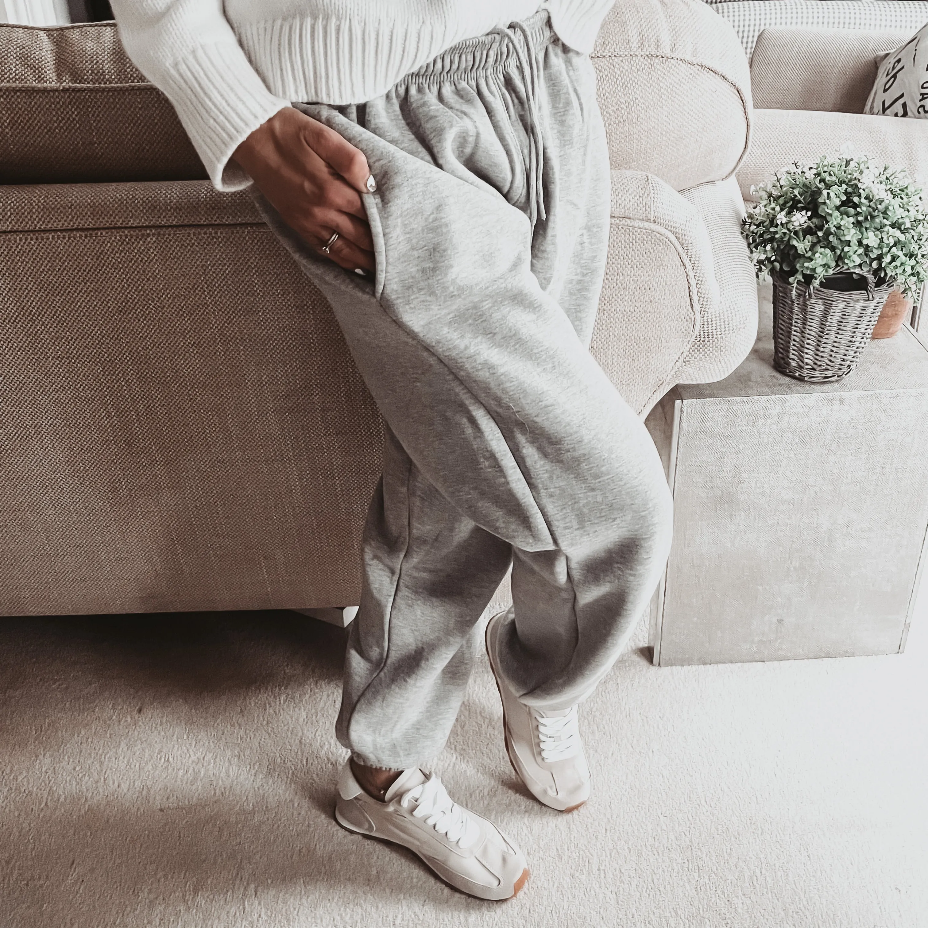 Grey Super slouchy joggers