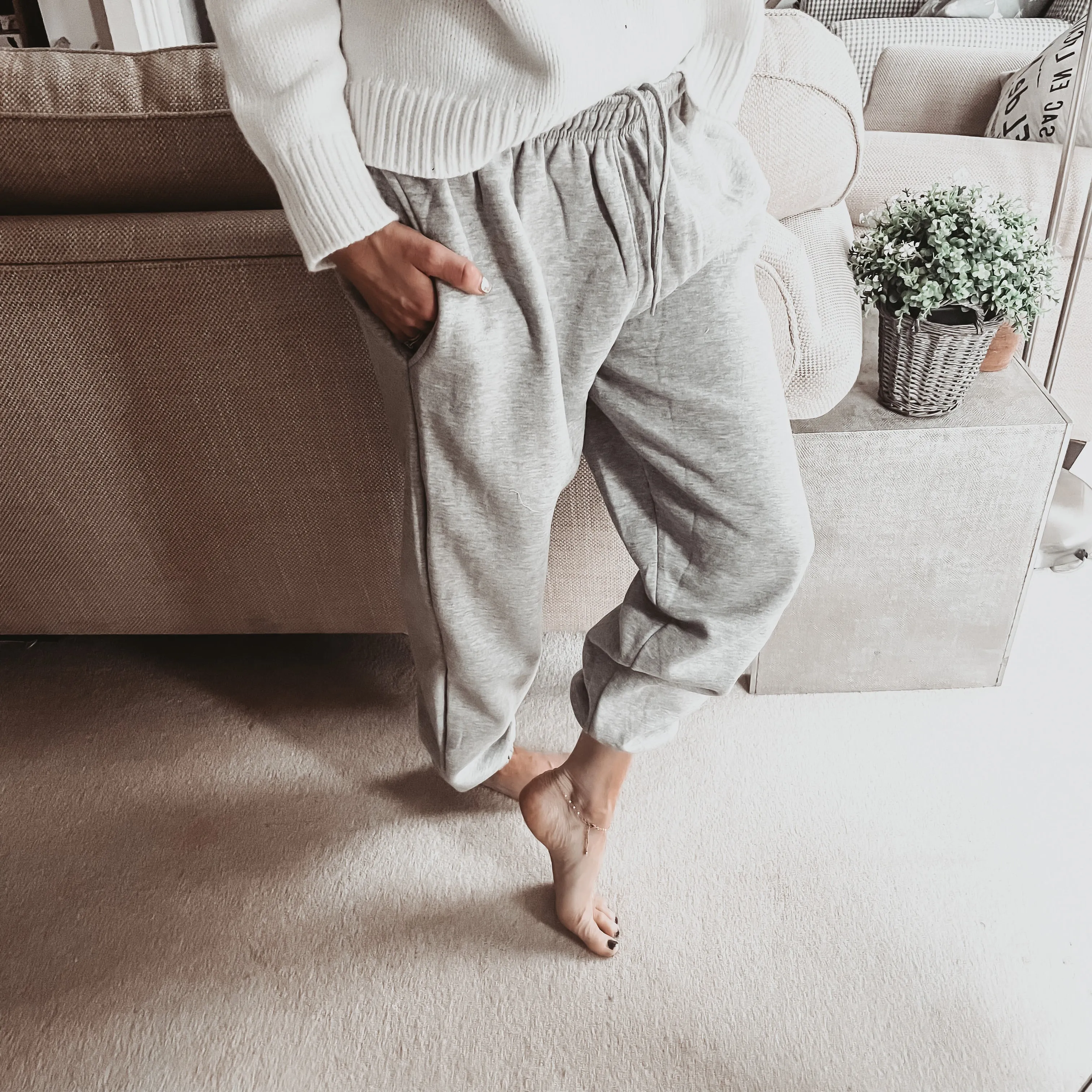 Grey Super slouchy joggers