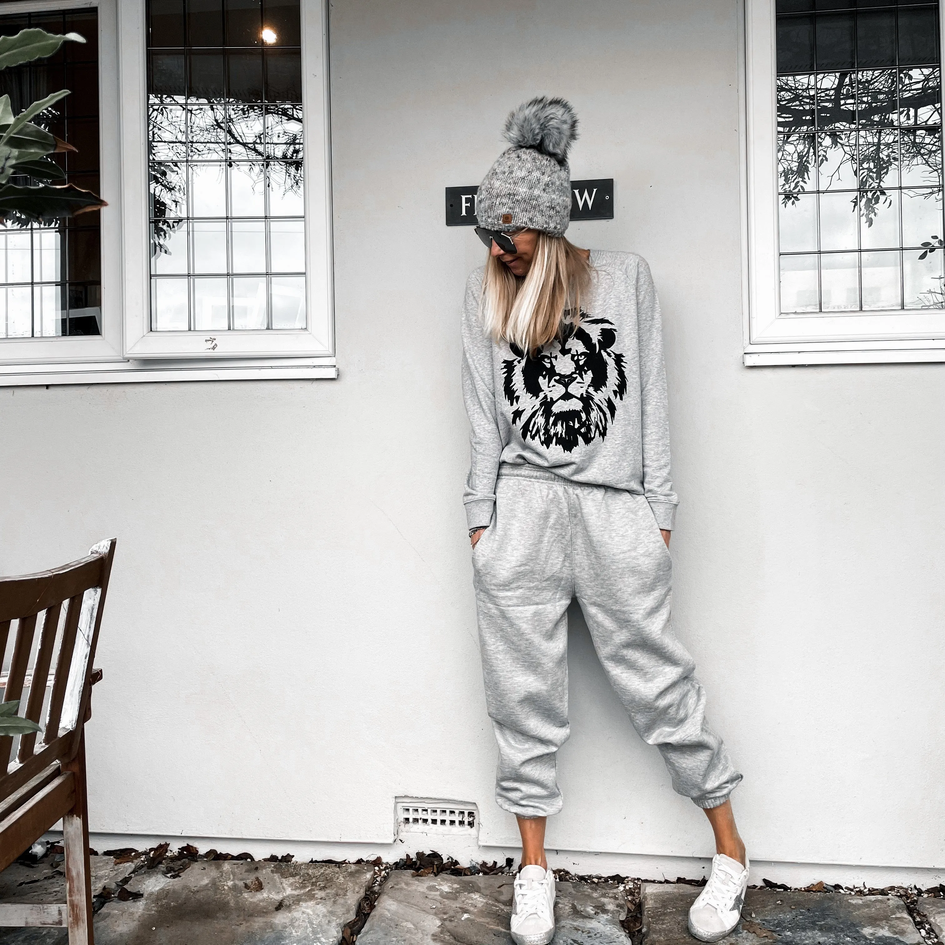 Grey Super slouchy joggers