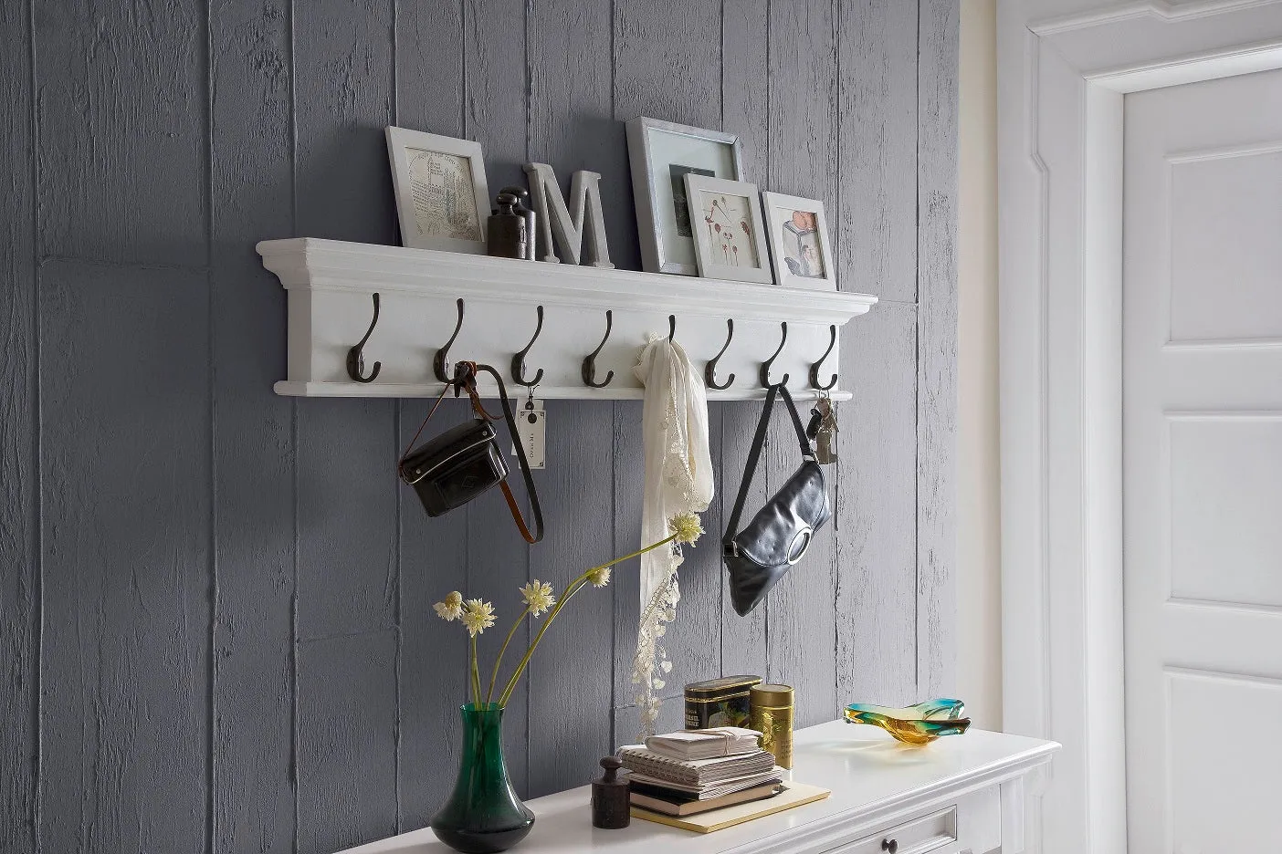 Halifax D161 8-Hook Coat Rack