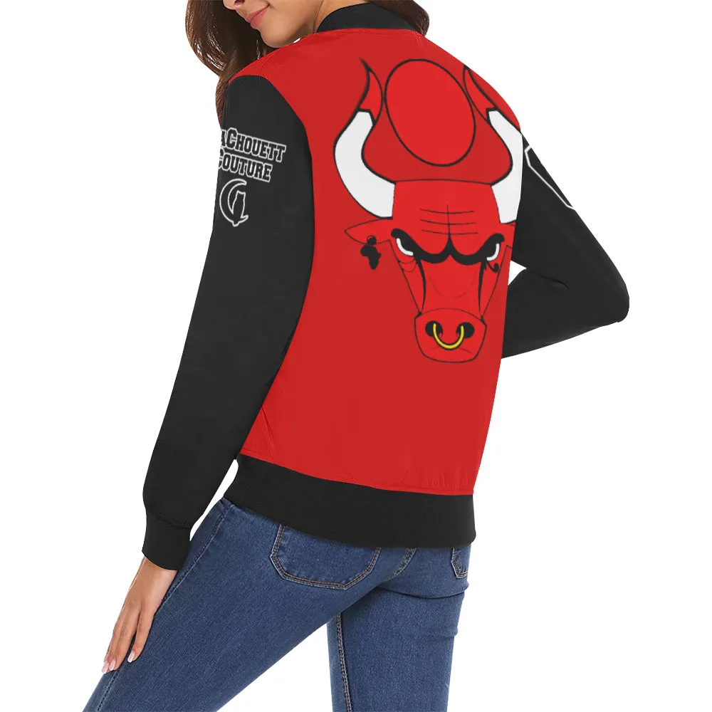 HATHOR BULLS B&R All Over Print Bomber Jacket for Women