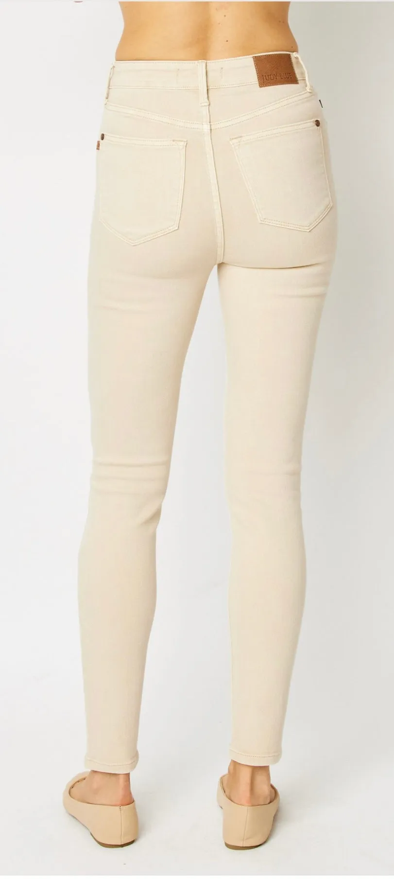 High waist tummy control skinnies