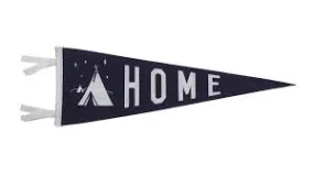 Home tent camp wool pennant