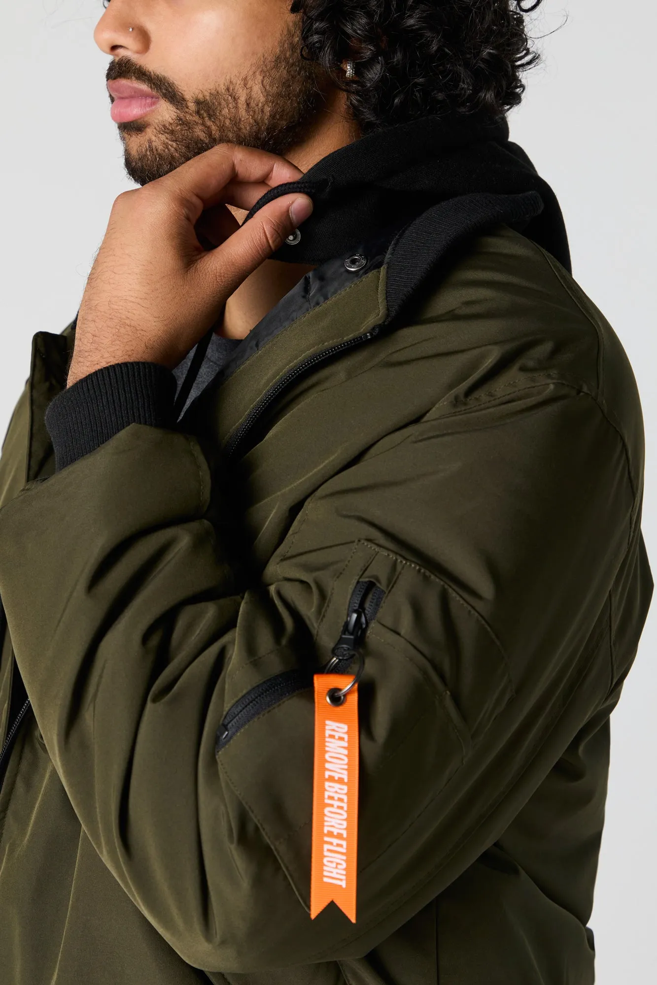 Hooded Bomber Jacket