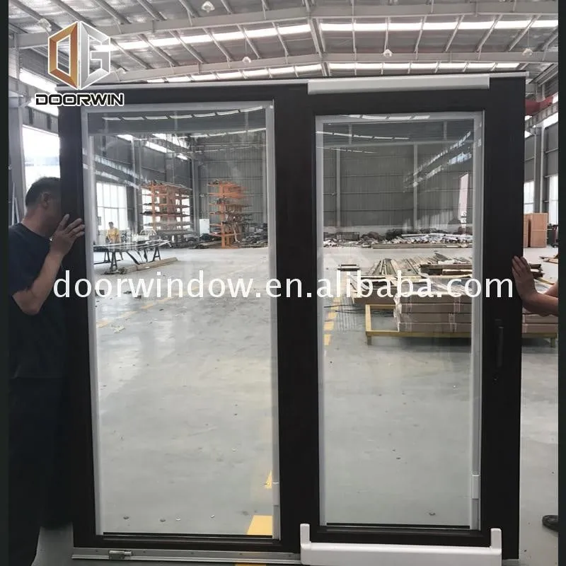 Horizontal sliding glass doors blinds tilt and door by Doorwin on Alibaba