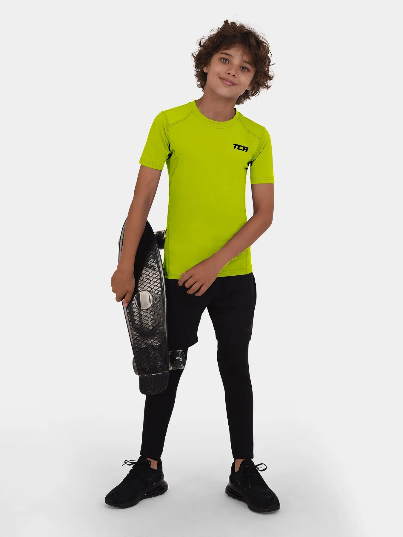 Hyperfusion Compression Base Layer Short Sleeve Crew Neck For Boys