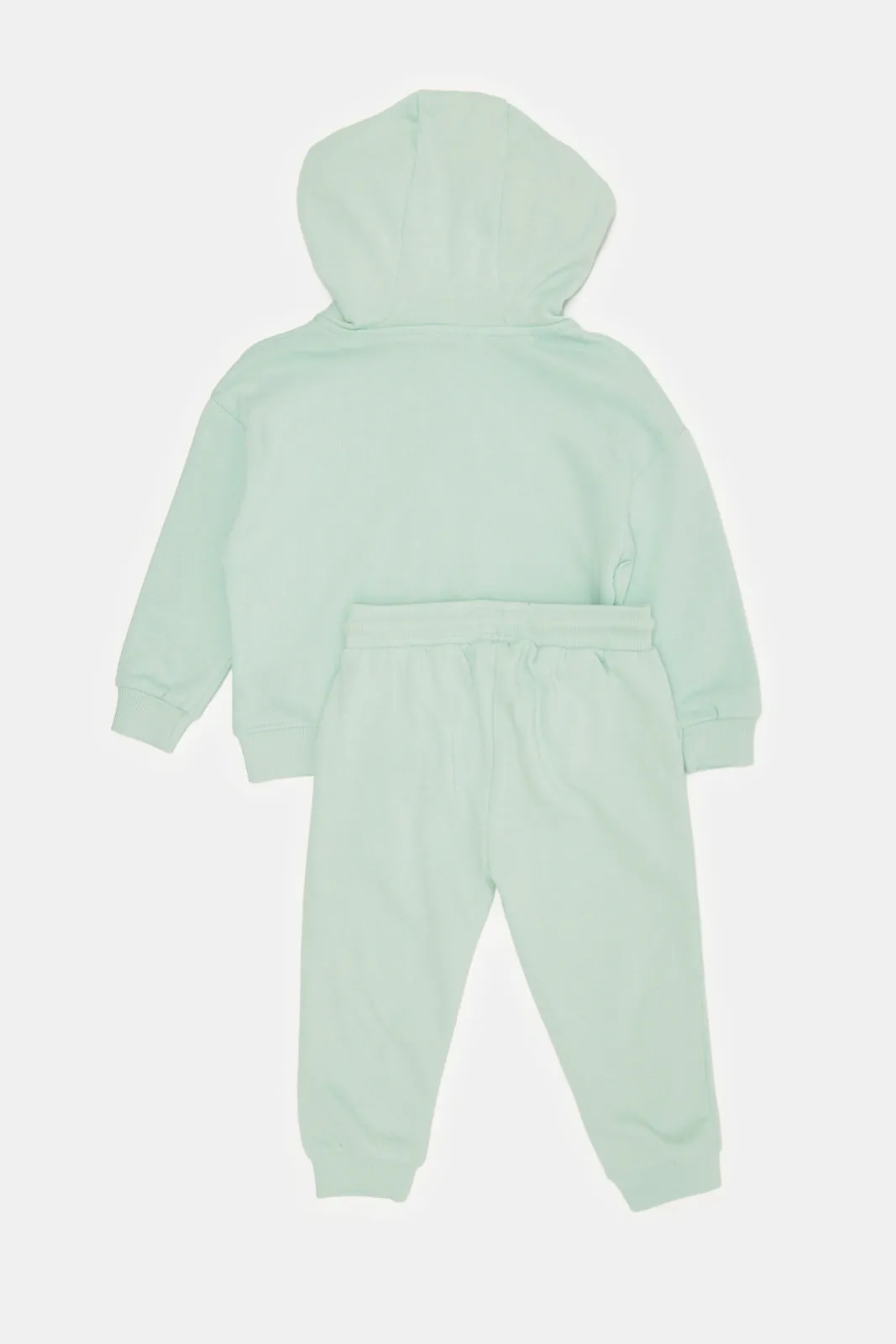 Infant Girls Mint Embroidered Jogger Set (2 Piece)