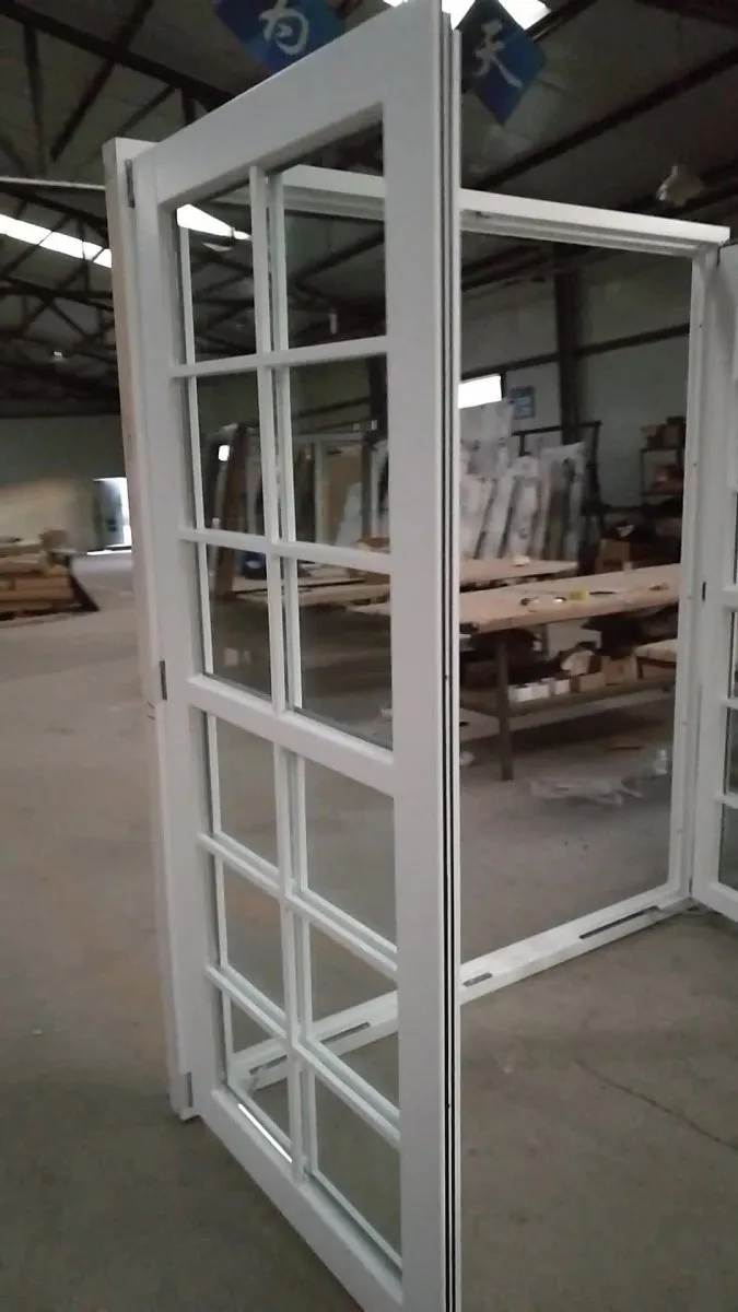 Iv68 series white color window italian wood style windows by Doorwin on Alibaba