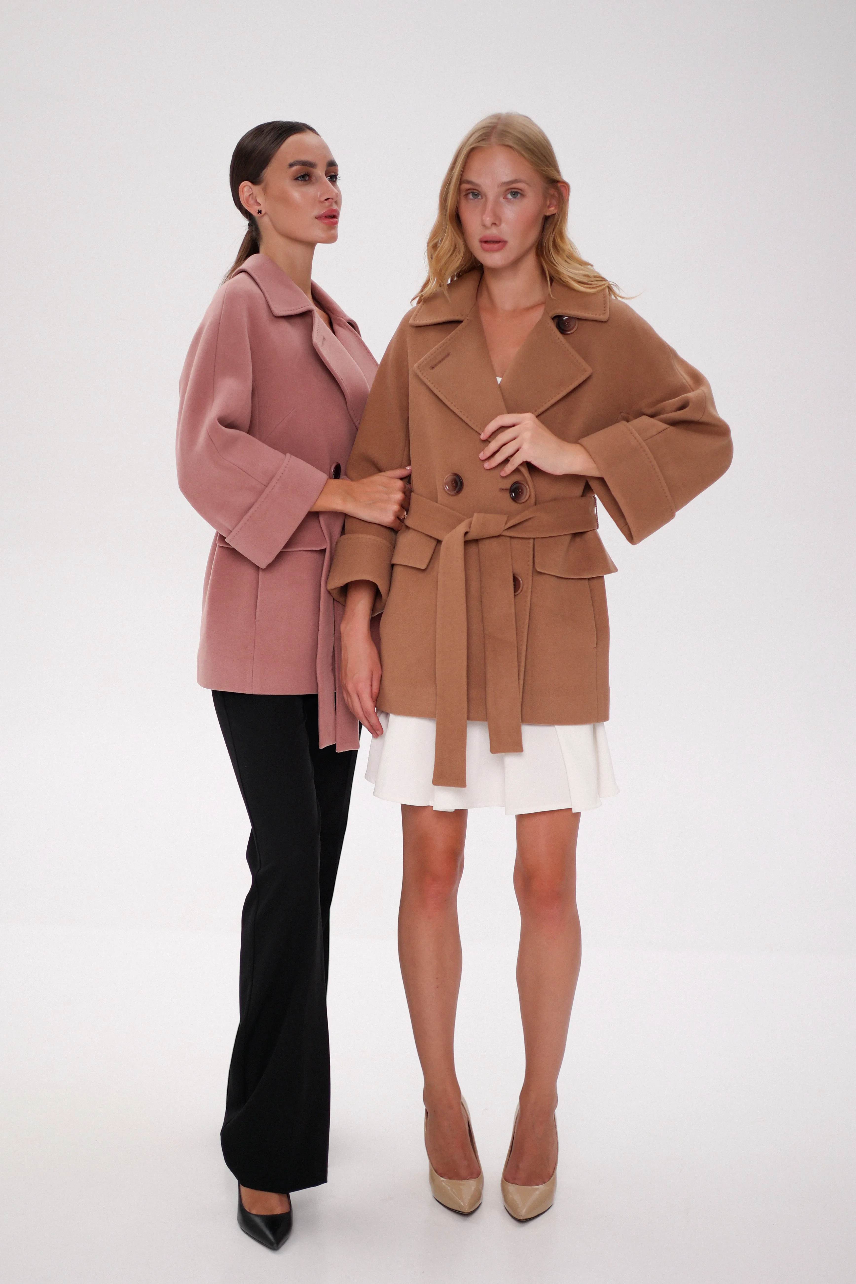 Jackie Tailored Cashmere Wool Coat