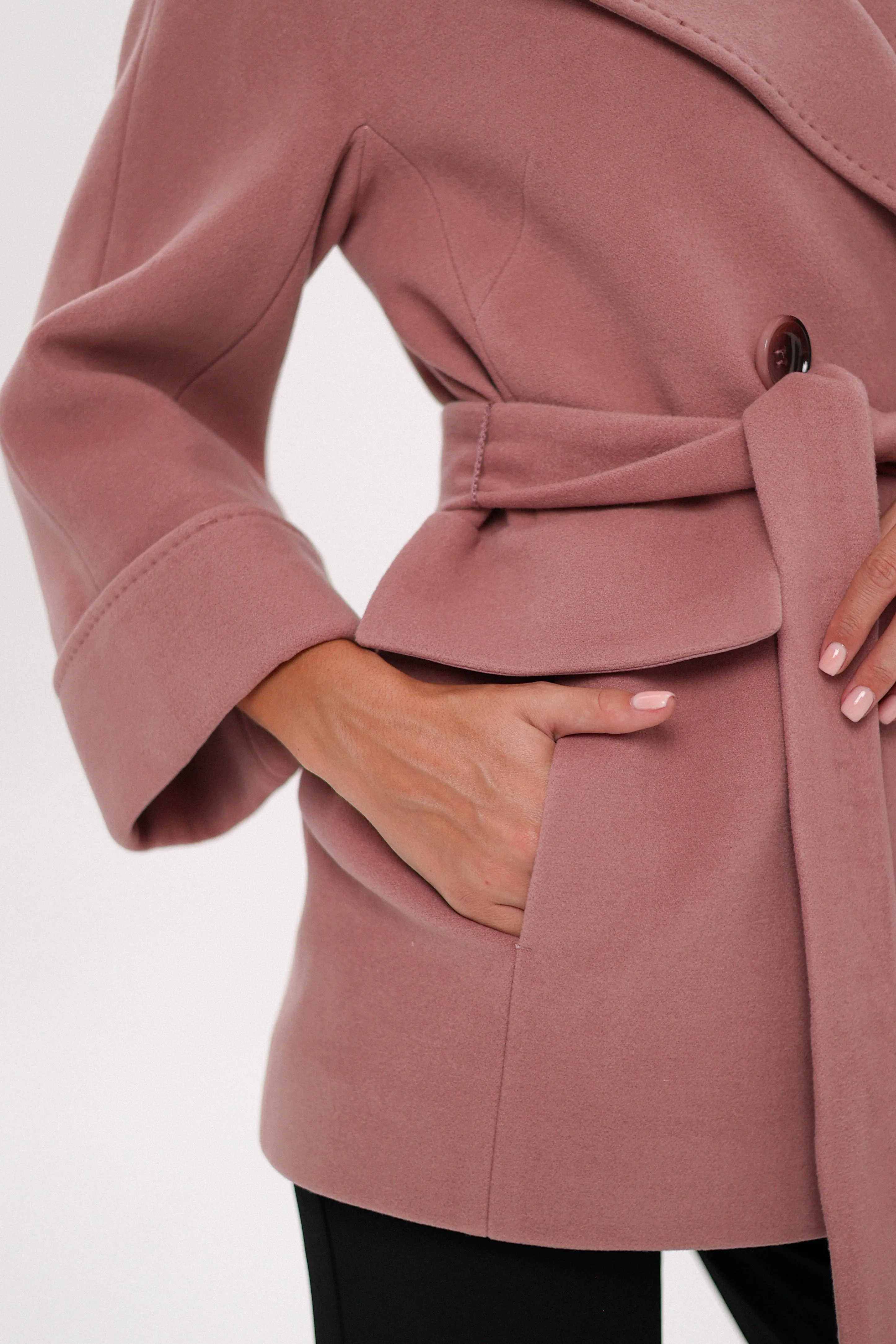 Jackie Tailored Cashmere Wool Coat