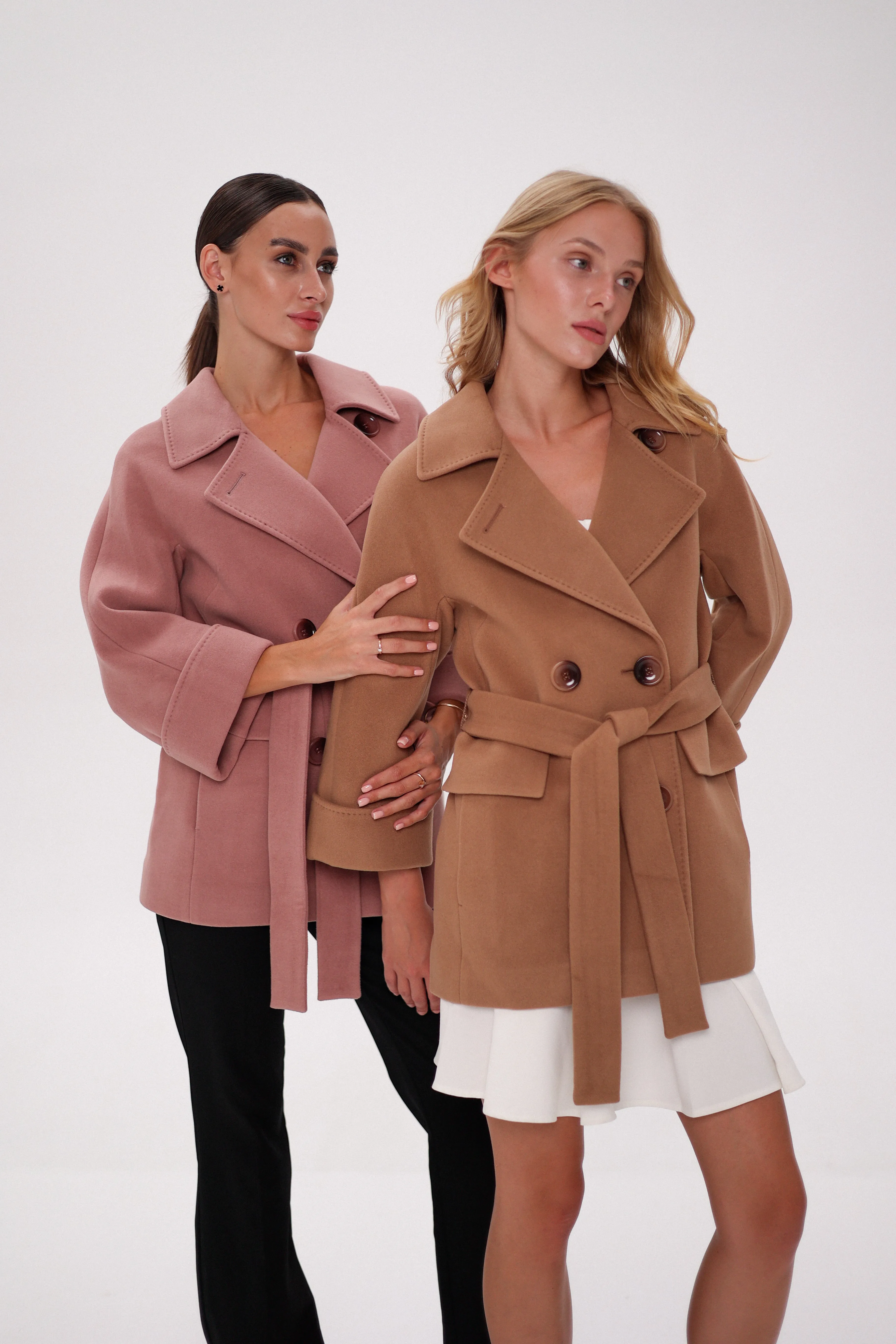 Jackie Tailored Cashmere Wool Coat