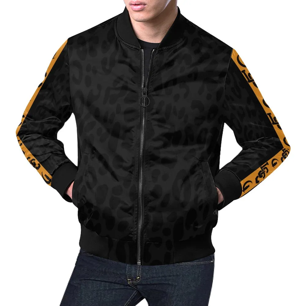 JAGUAR SKIN LCC All Over Print Bomber Jacket for Men