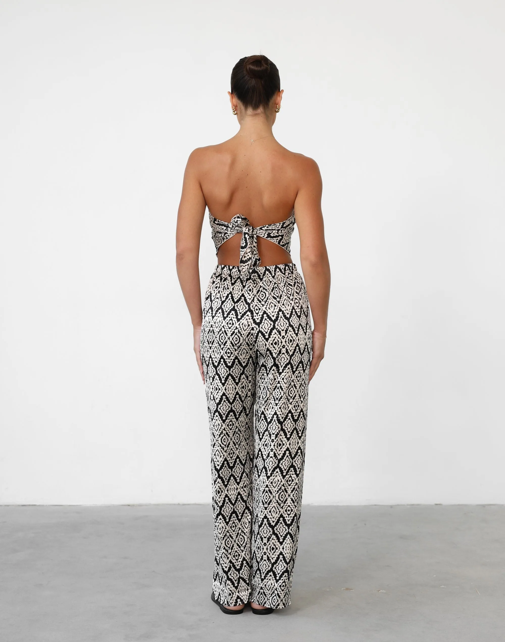 Jahmilla Pants (Beige Print)