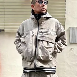 Japanese CMF Multi Pocket Waterproof Hooded Coat Outerwear