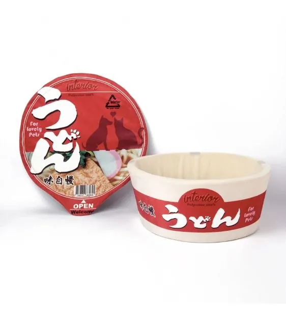 Kashima Udon Noodles Bed For Dogs & Cats (Red)