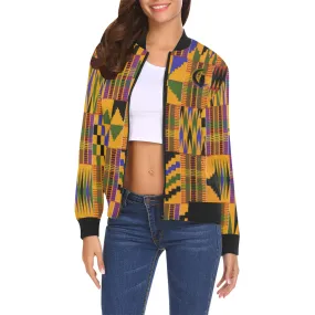 KENTE OG All Over Print Bomber Jacket for Women