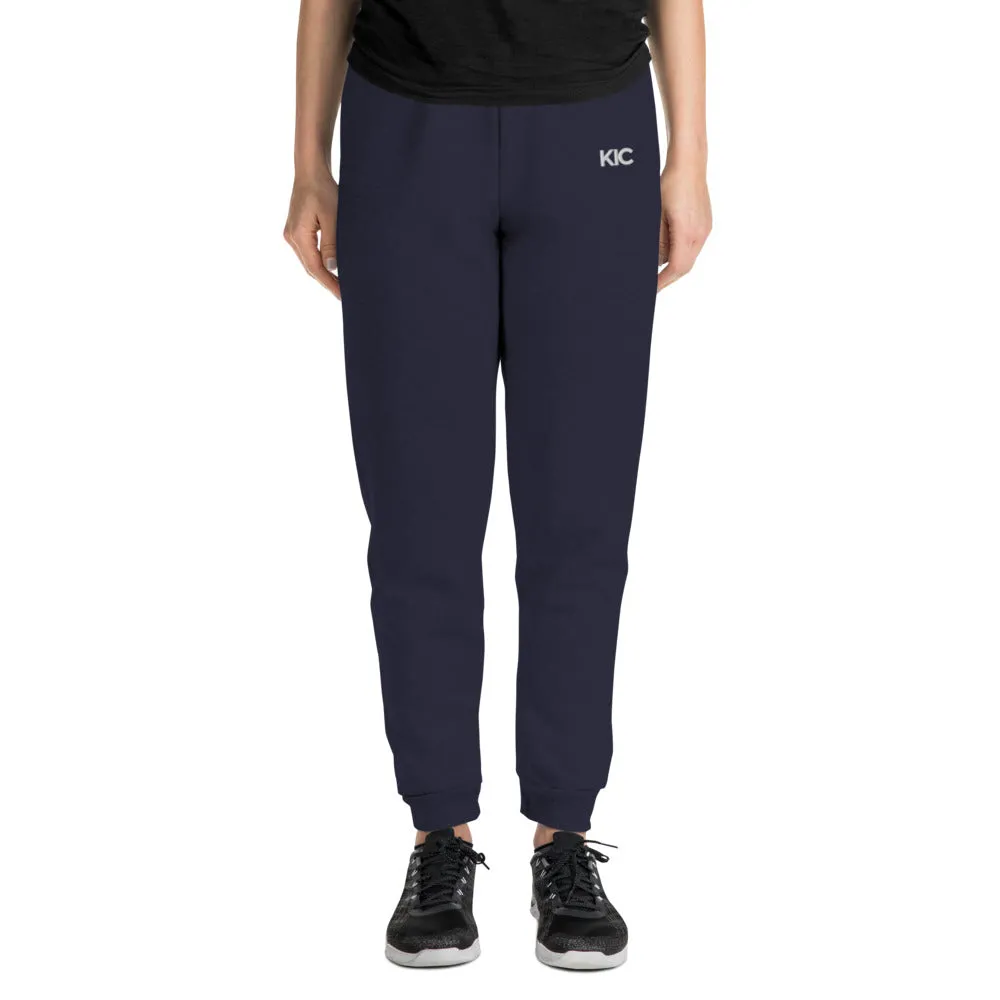 KIC Joggers with Embroidery in Black or Navy