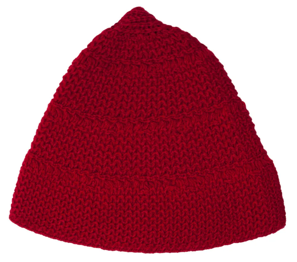 Knitted Triangle Beanie