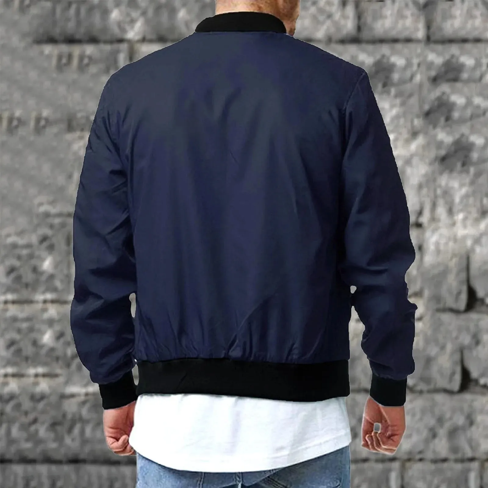 Large Size Men's Bomber Jacket