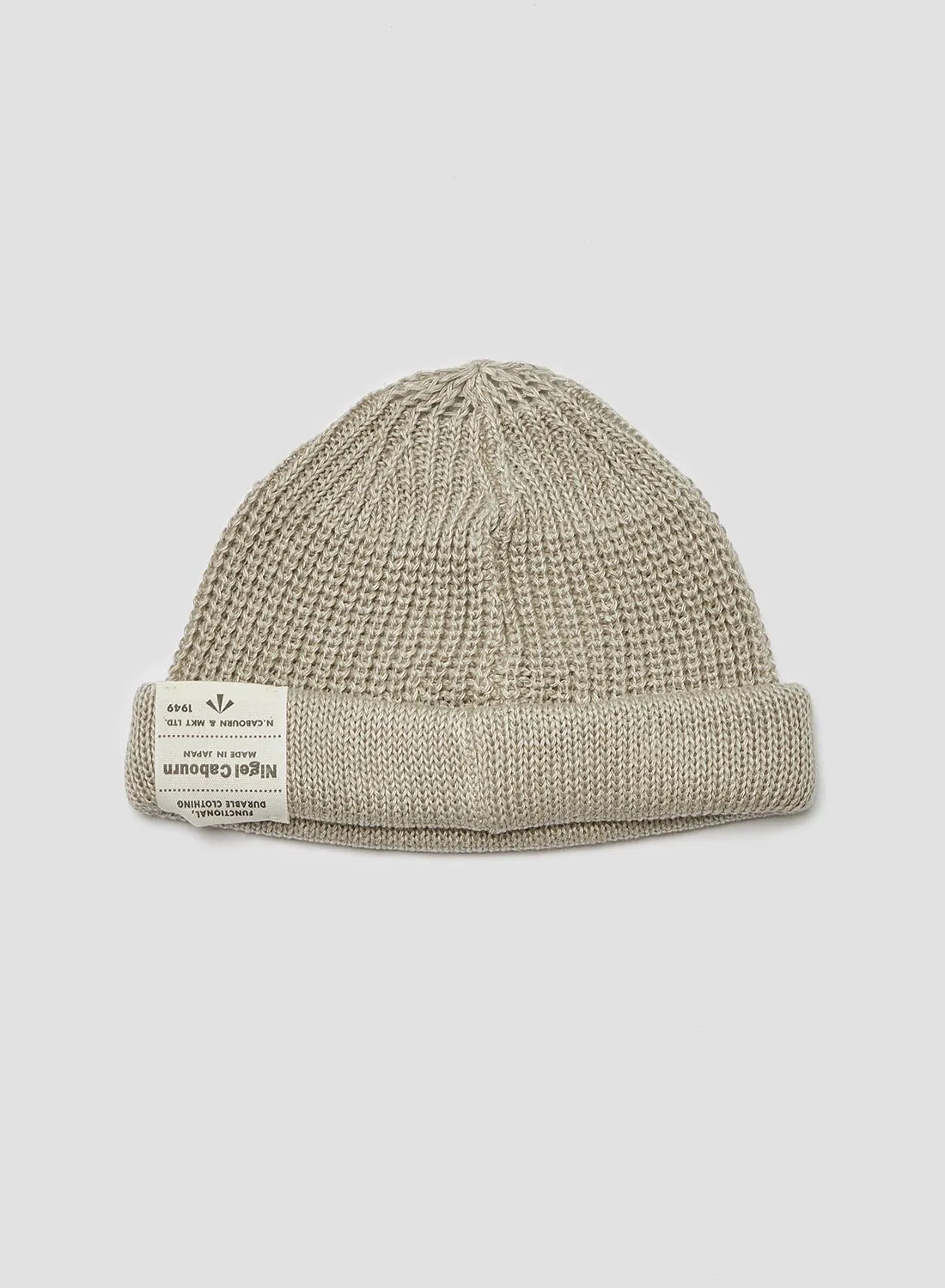 Linen Beanie in Ivory