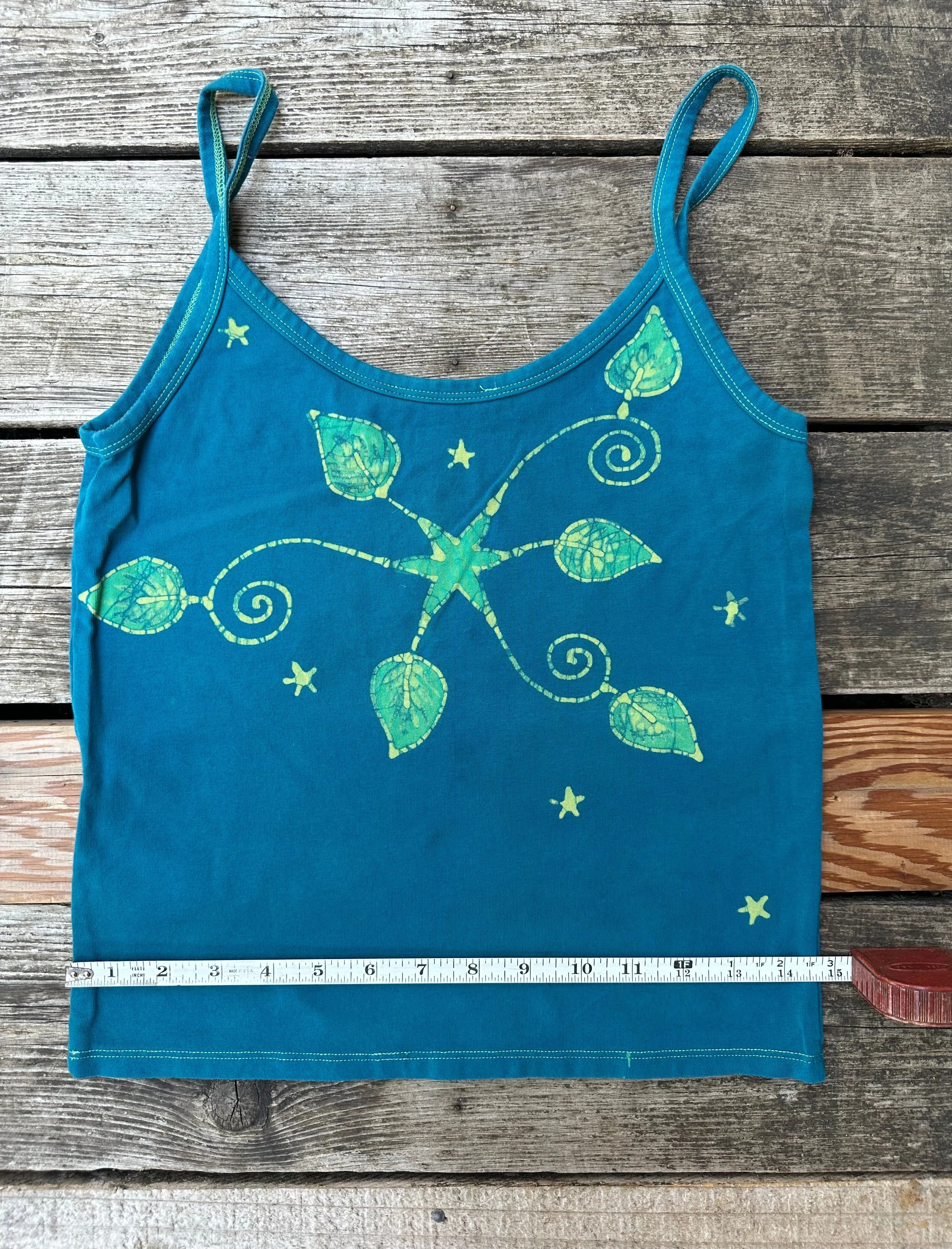 Lush Gardens Hand Painted Batikwalla Tank Top - Runs Small - Size 2X