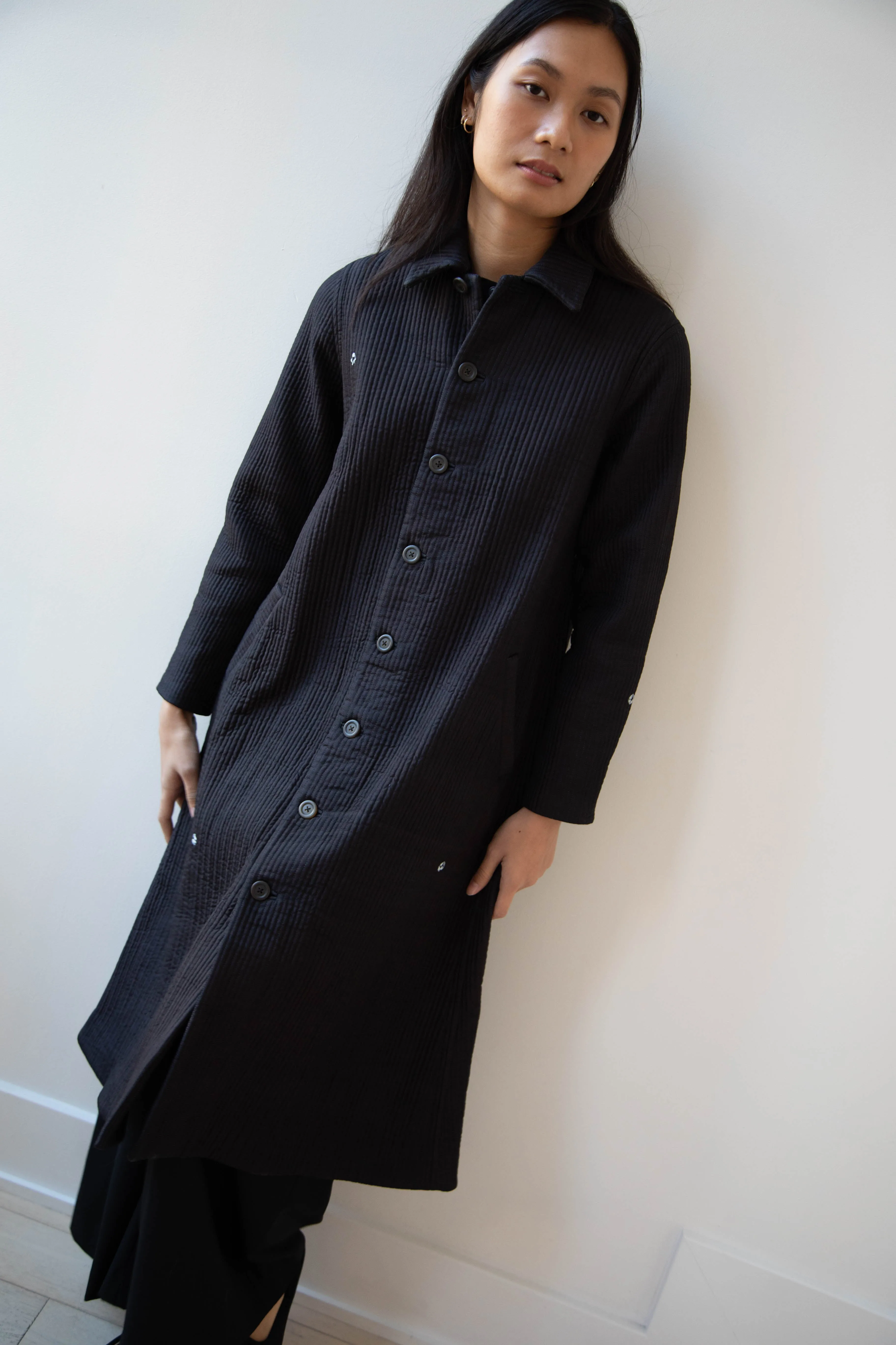 Maku | Mato Quilted Cotton Silk Coat