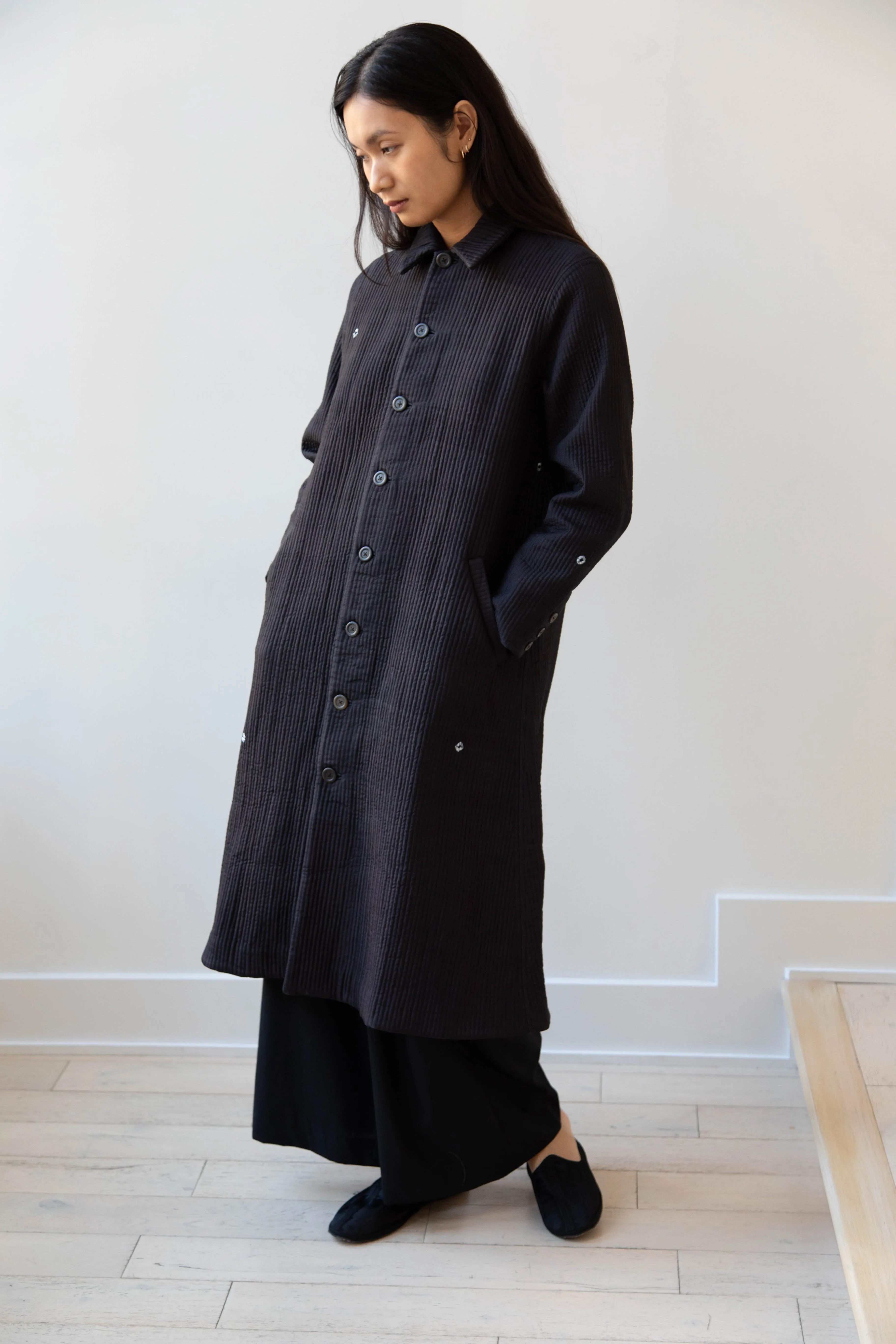 Maku | Mato Quilted Cotton Silk Coat