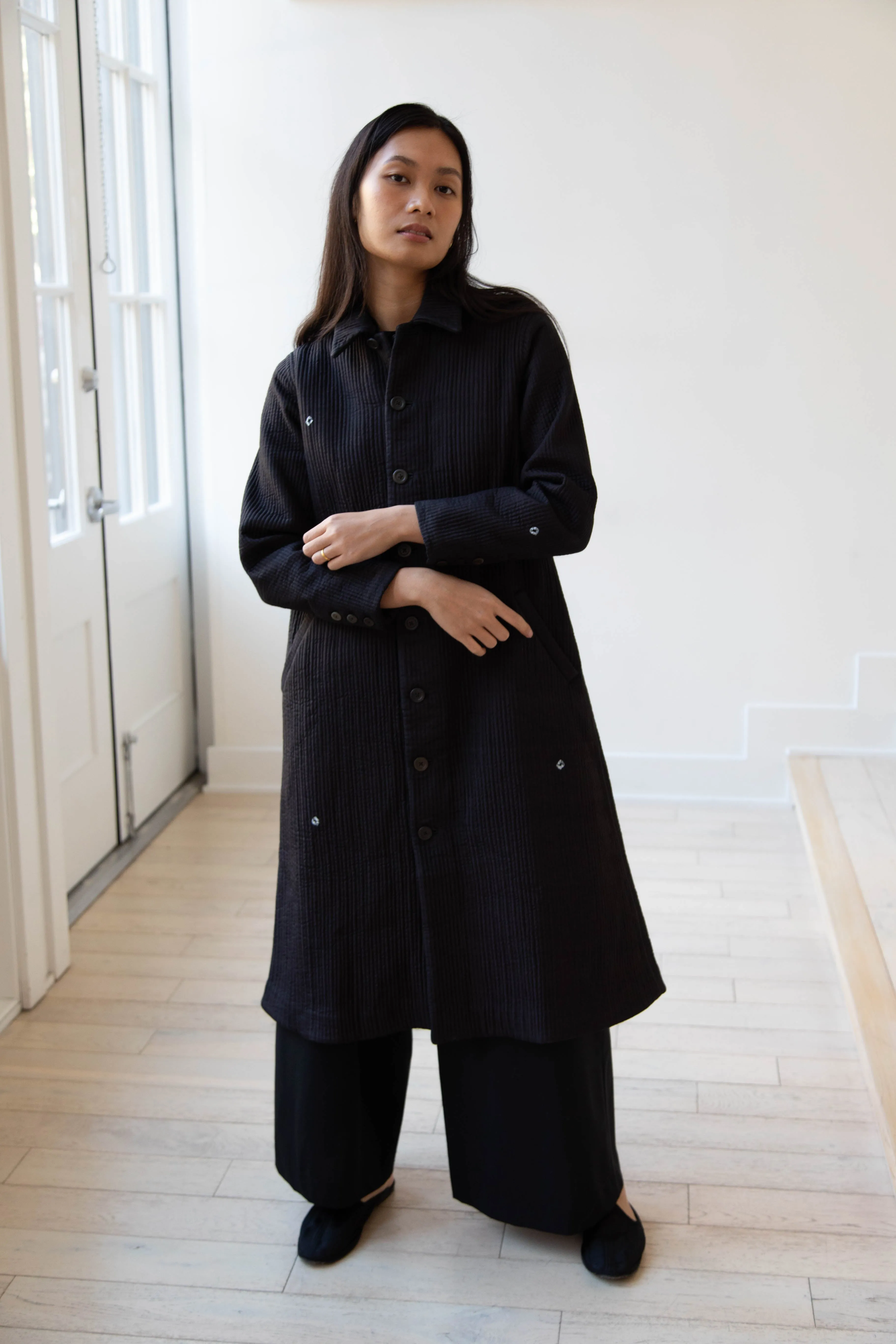 Maku | Mato Quilted Cotton Silk Coat