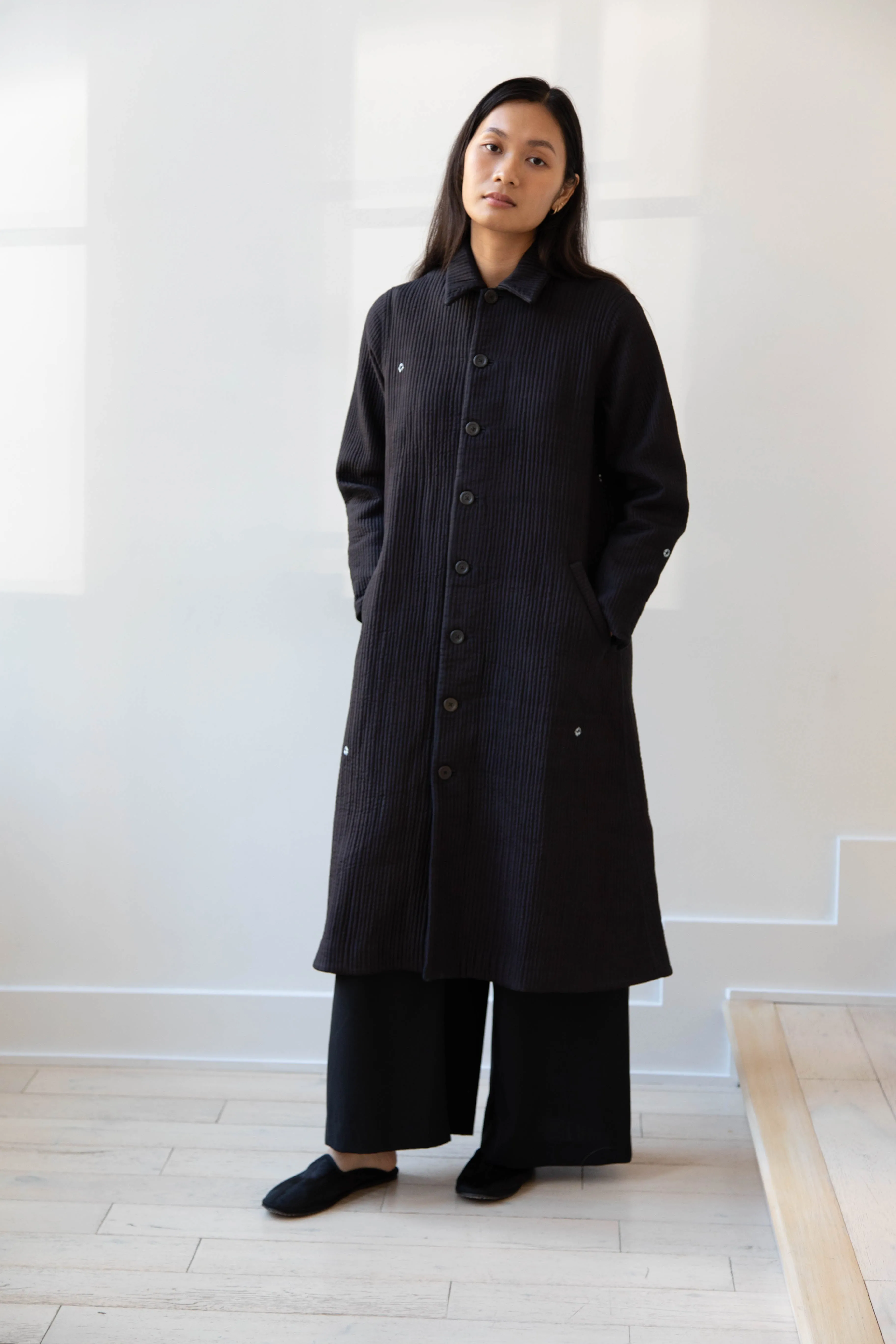 Maku | Mato Quilted Cotton Silk Coat