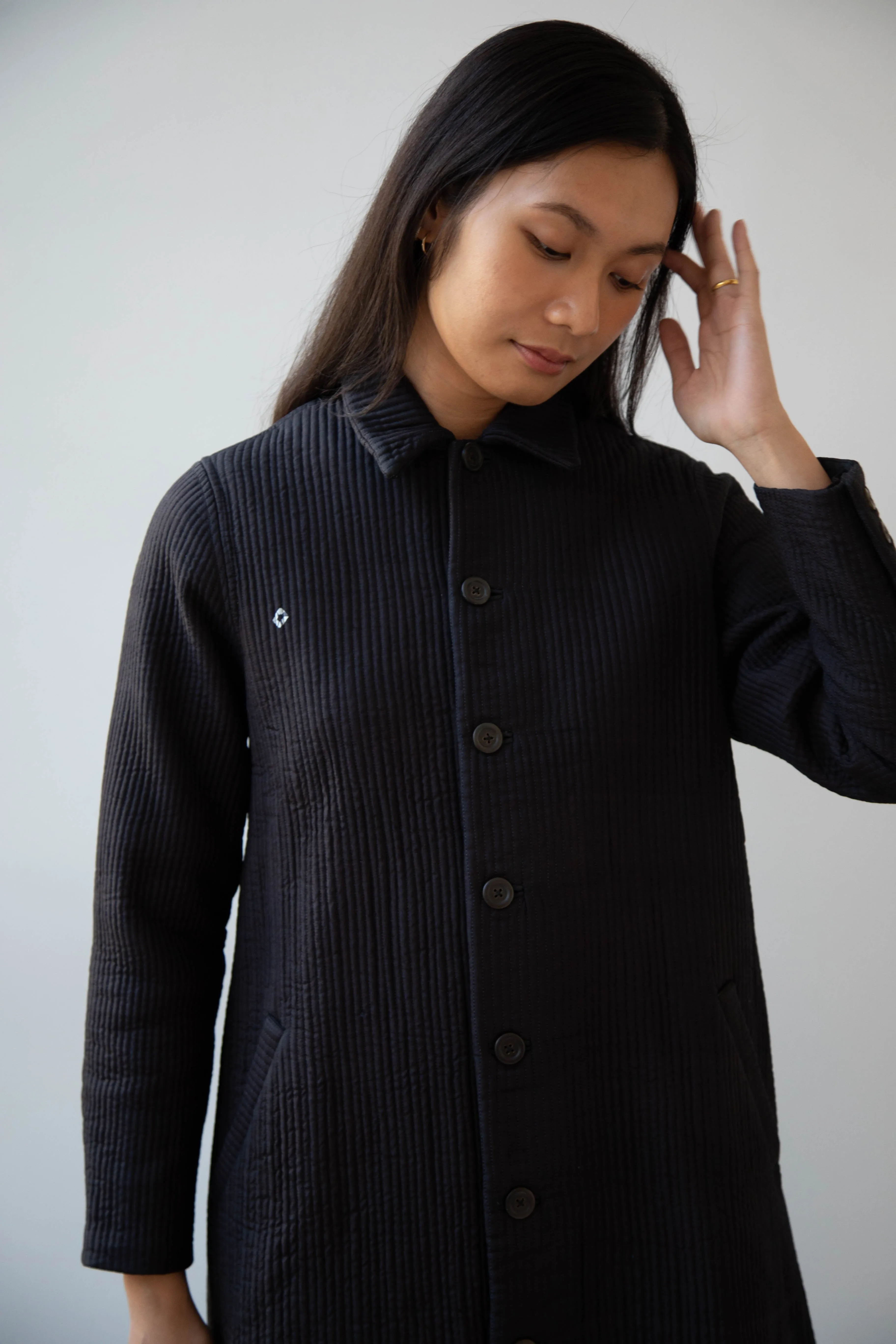 Maku | Mato Quilted Cotton Silk Coat