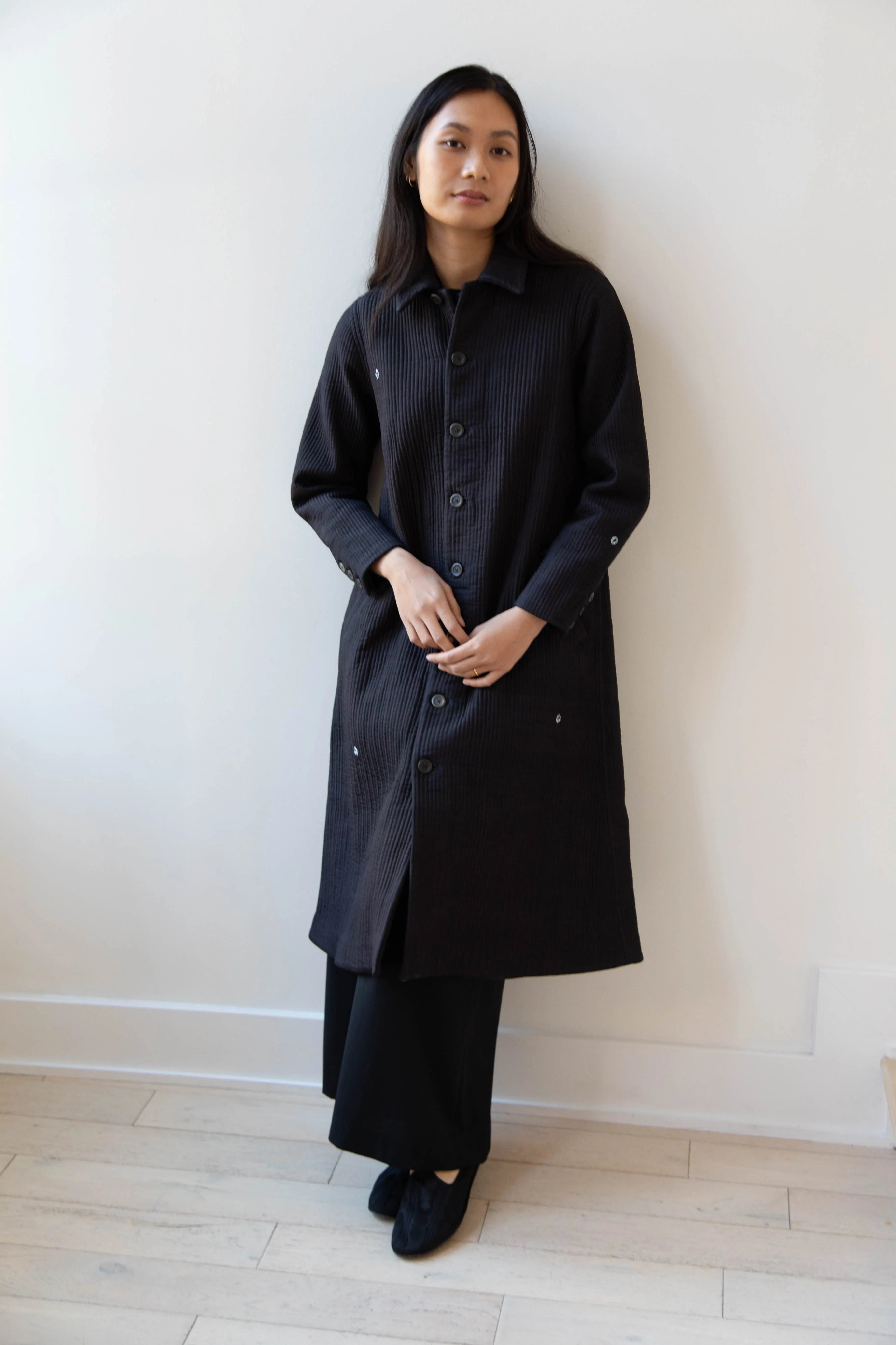 Maku | Mato Quilted Cotton Silk Coat