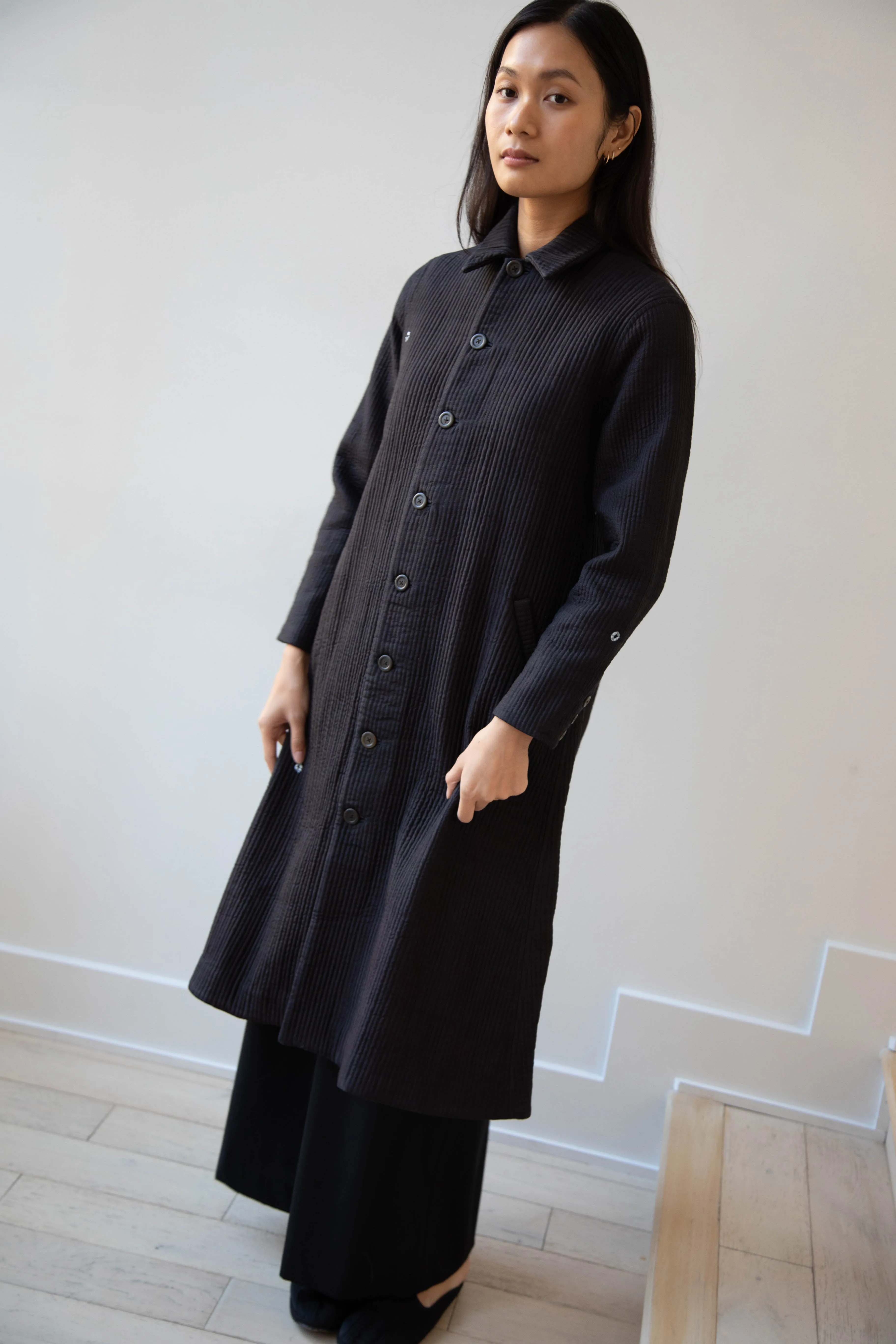 Maku | Mato Quilted Cotton Silk Coat