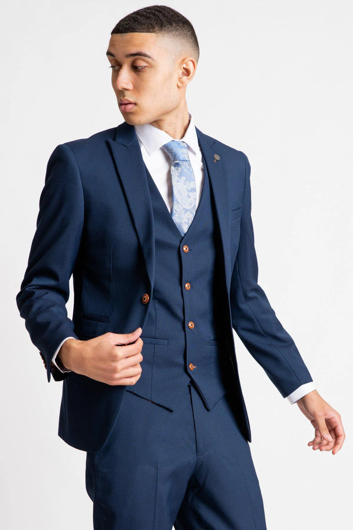 MAX - Royal Blue Blazer with TED Waistcoat