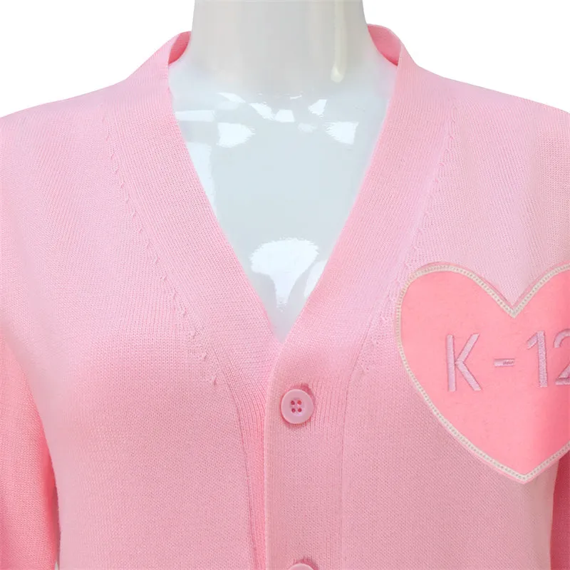 Melanie Martinez K 12 Sweater K12 Crybaby Pink Sweater K-12 Cosplay Costume