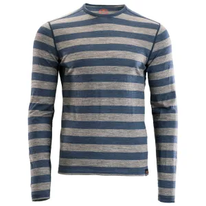 Mens Merino 180 Long Sleeve Crew (Denim/Charcoal)