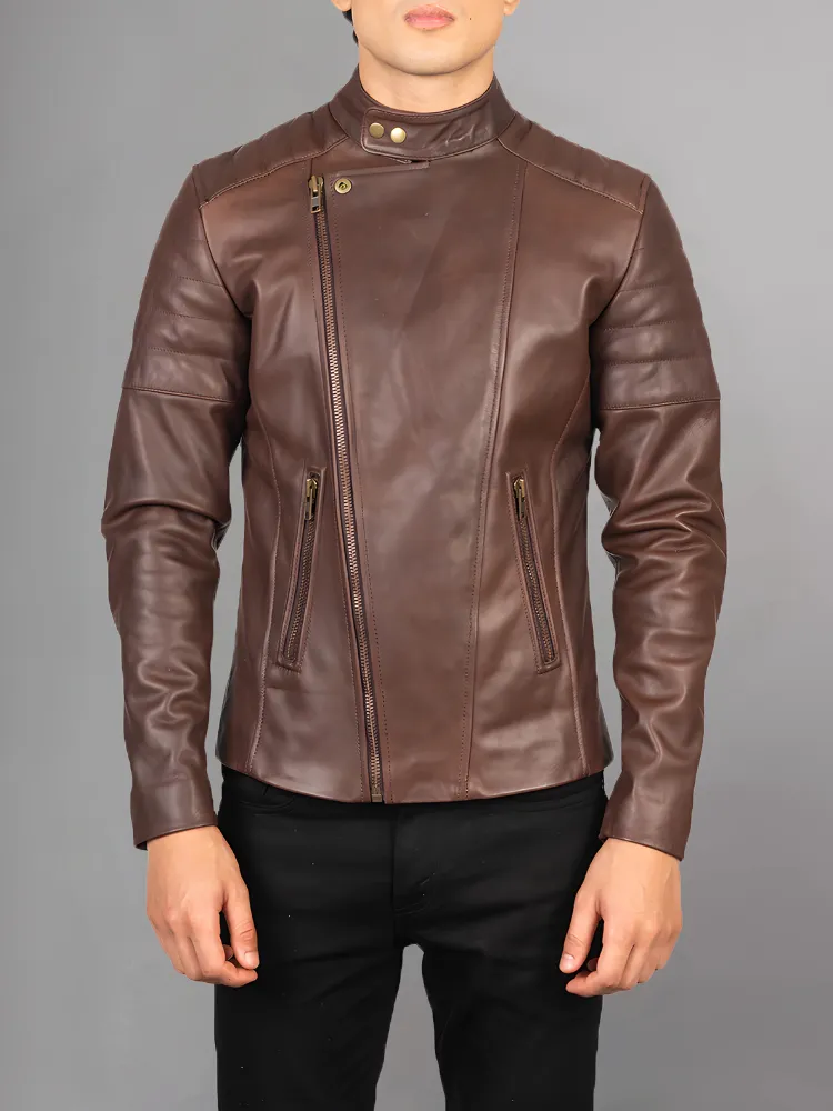 Men’s Stylish Black Biker Leather Jacket