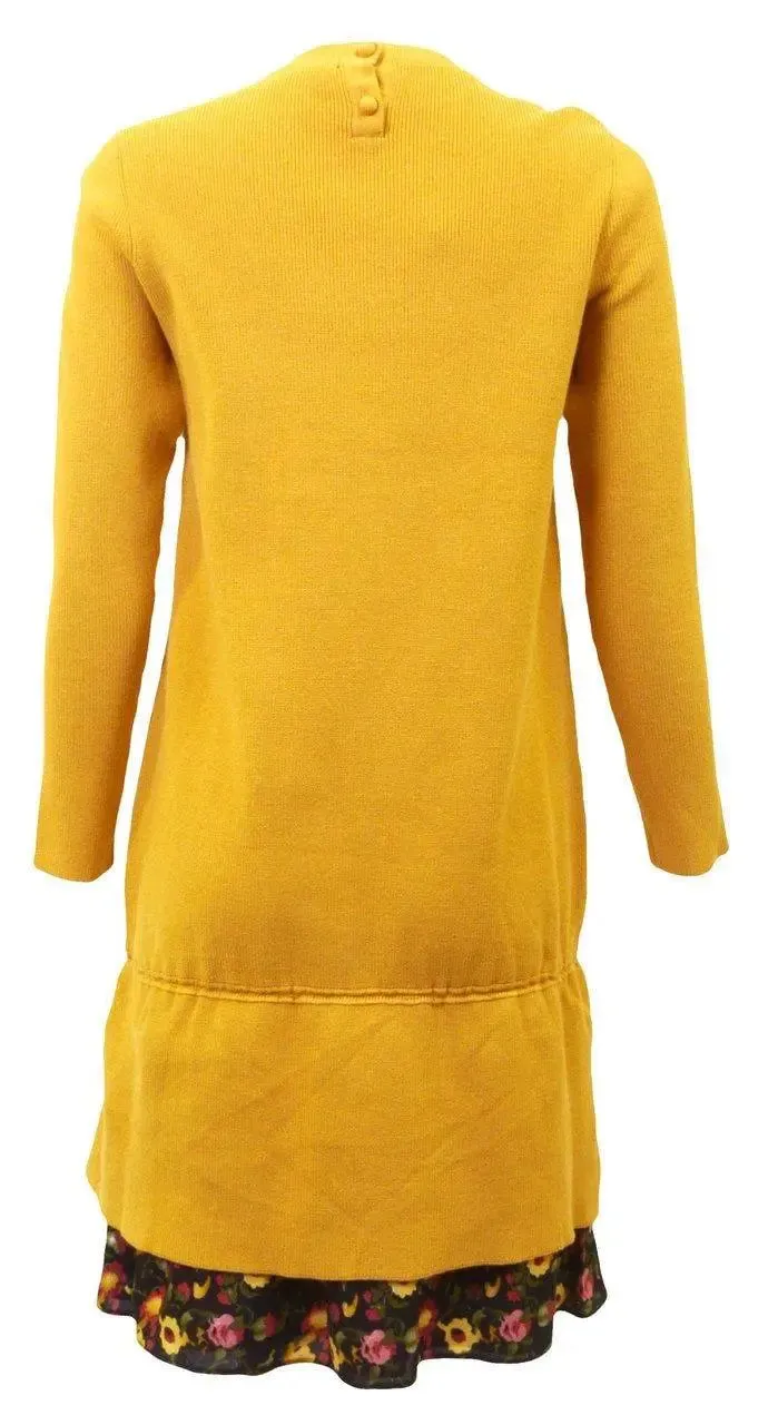 Miss Donna Mustard Knit Dress