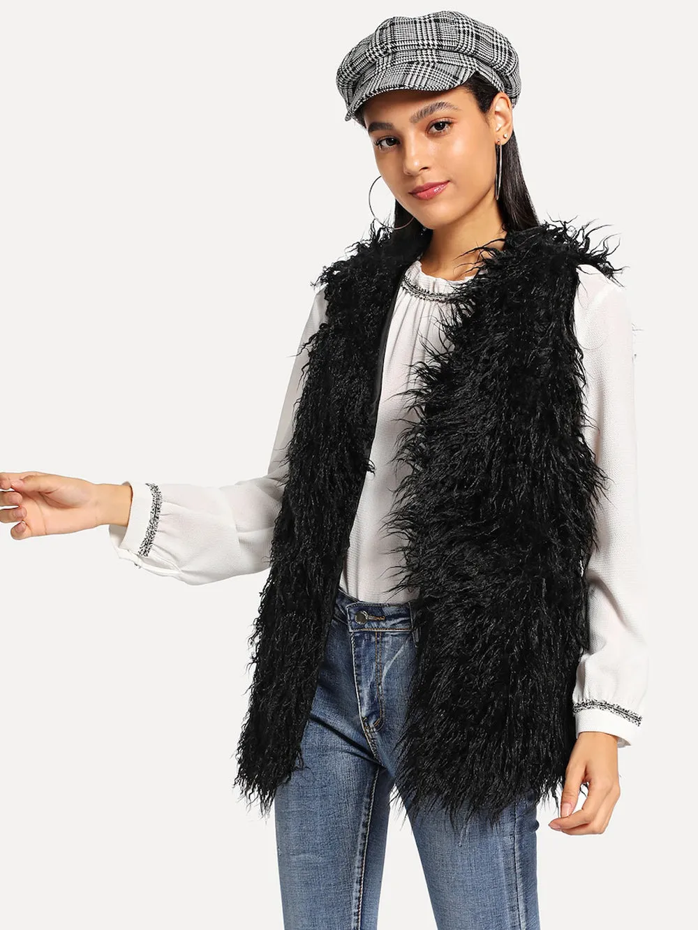 Mongolian Faux Fur Gilet