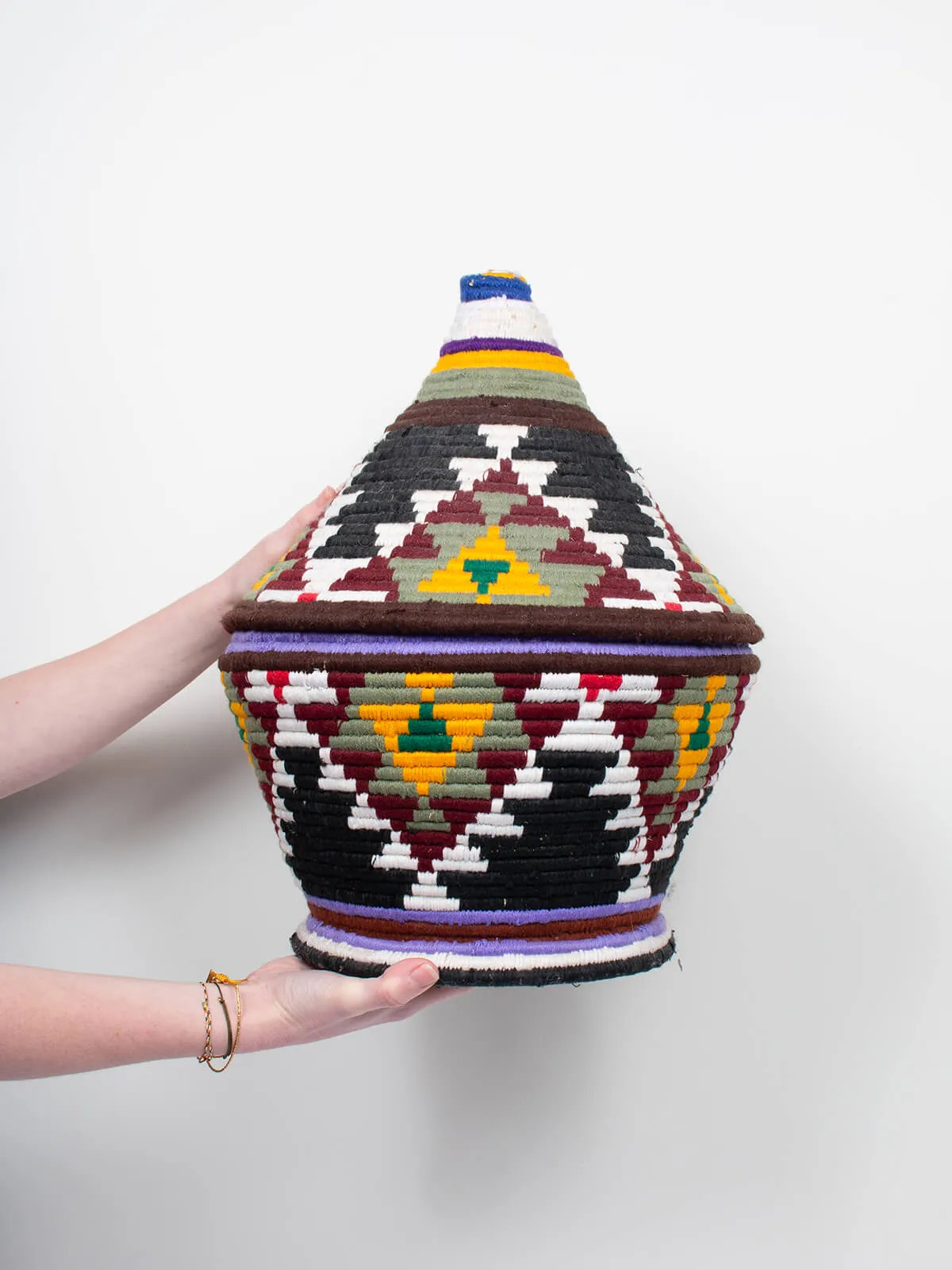 Moroccan Wool Pot, No.329