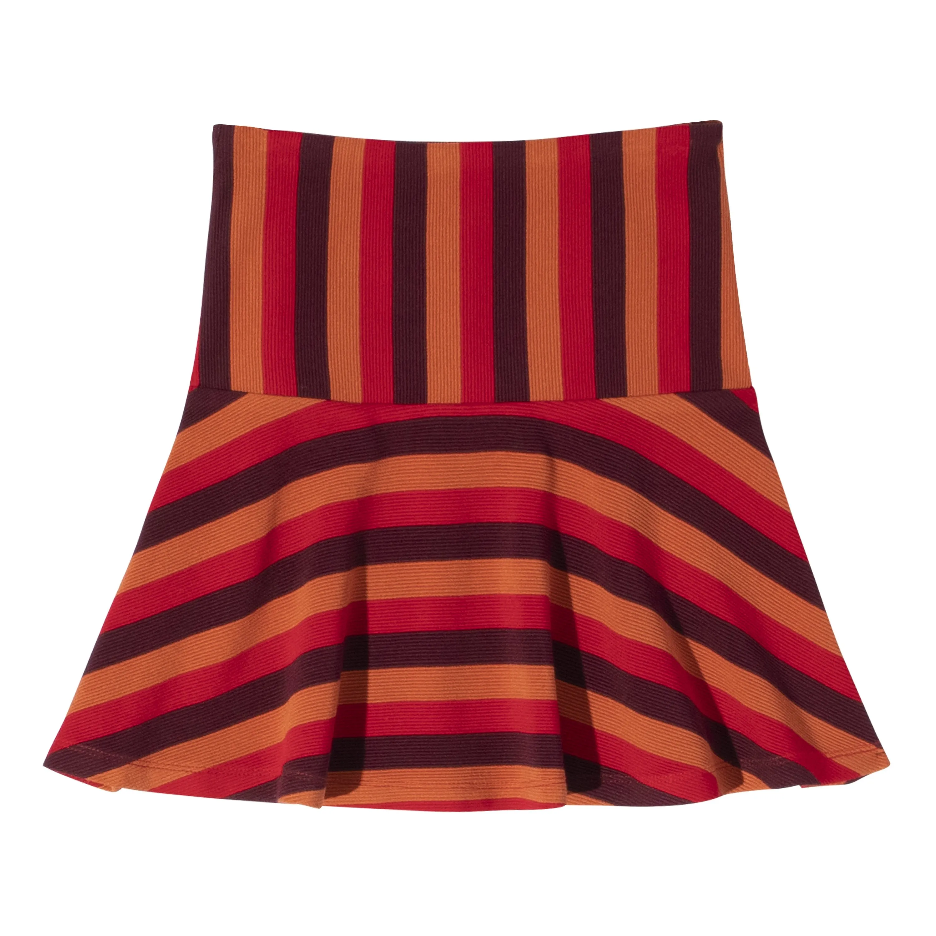 Multi Stripe Skater Skirt