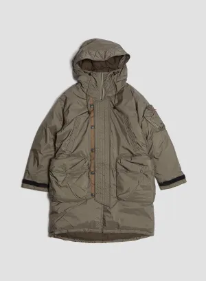 Nanga Aurora Tex Down Field Half Coat in Mocha Grey