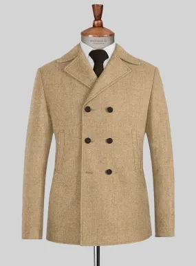 Naples Desert Haze Tweed Pea Coat