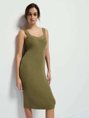 Nation LTD- Caresse Sweater Dress in Capers