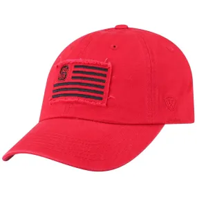 NC State Wolfpack TOW Red "Flag 4" Crew Adj. Relax Hat Cap