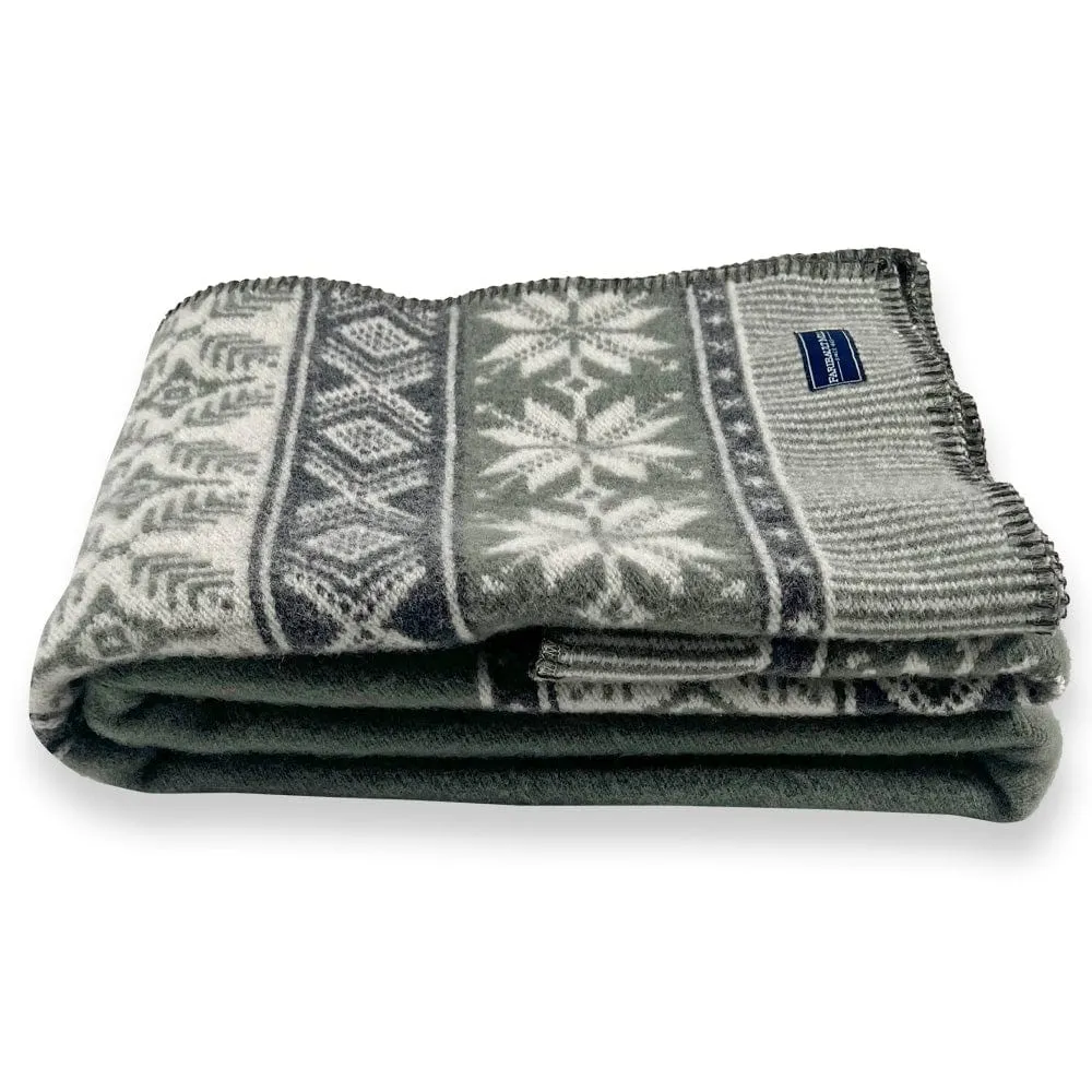 Nordic Wool Throw Blanket