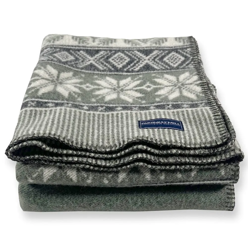 Nordic Wool Throw Blanket