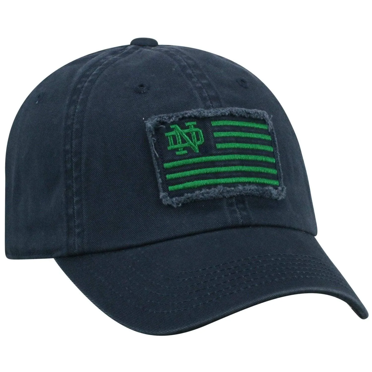 Notre Dame Fighting Irish TOW Navy "Flag 4" Crew Adj. Relax Hat Cap