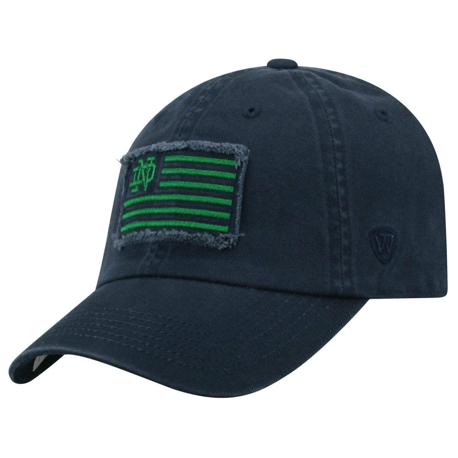 Notre Dame Fighting Irish TOW Navy "Flag 4" Crew Adj. Relax Hat Cap