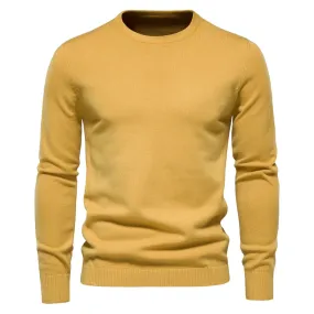 O-neck Pullover Men's Sweater Casual Solid Color Warm Sweater Men Winter Fashion Slim Mens Sweaters 11 Colors